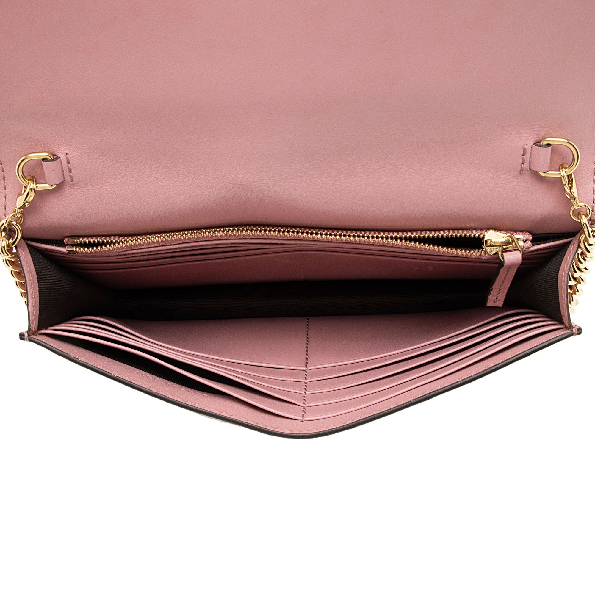 Gucci Guccissima Leather Icon Chain Wallet (SHF-cpfwyX)