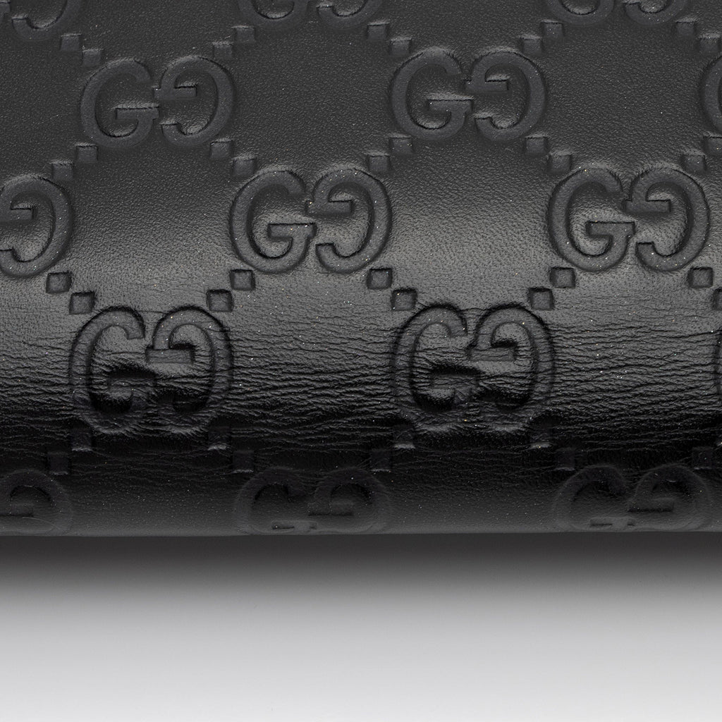 Gucci Guccissima Leather Interlocking G Chain Wallet (SHF-QK9Cxy)