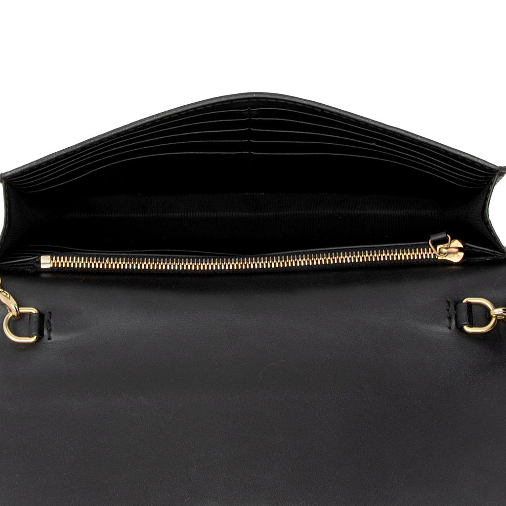 Gucci Guccissima Leather Interlocking G Chain Wallet (SHF-QK9Cxy)