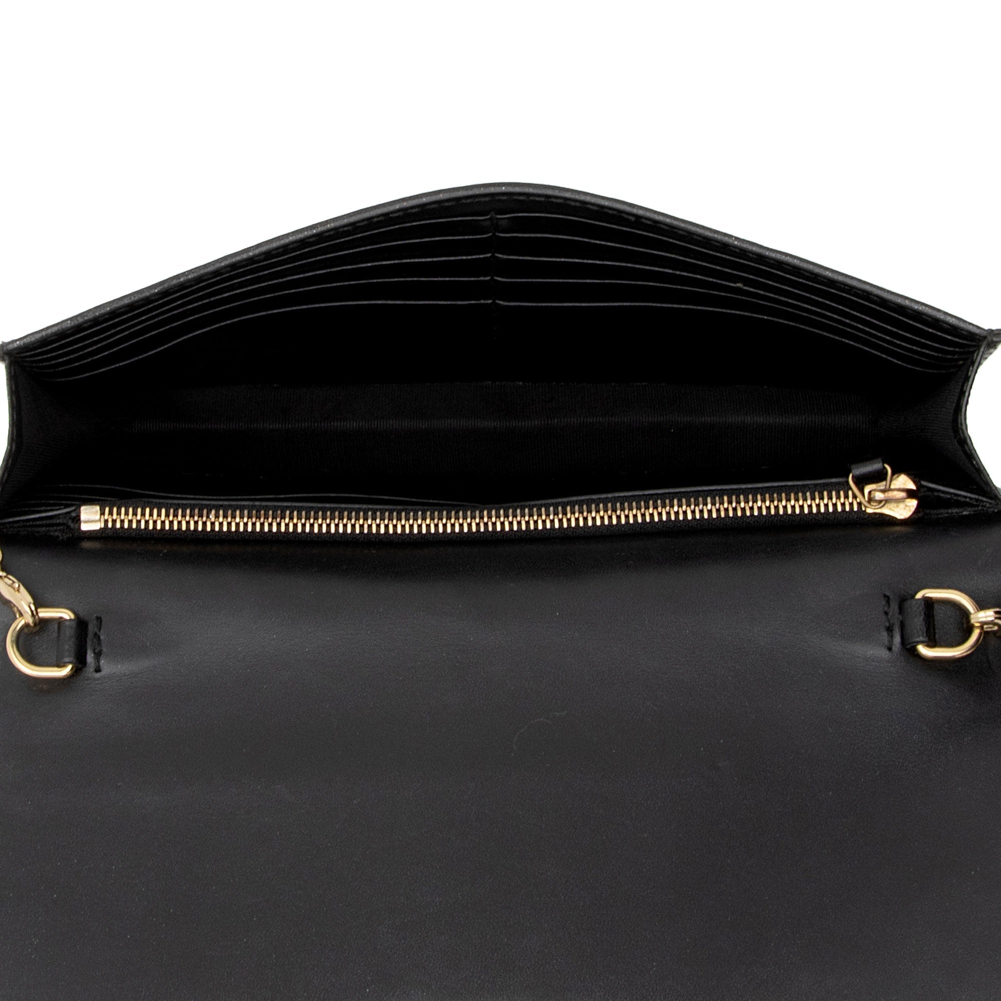 Gucci Guccissima Leather Interlocking G Chain Wallet (SHF-QK9Cxy)