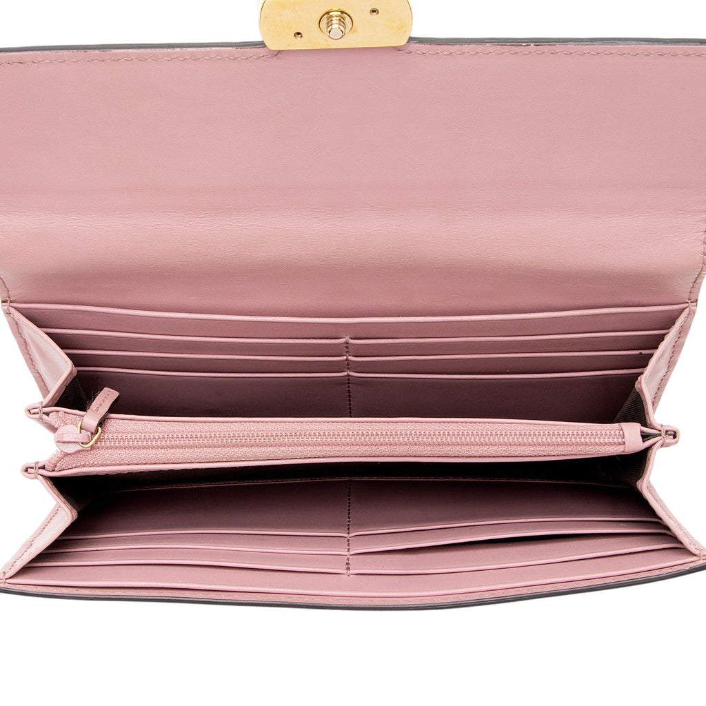 Gucci Guccissima Leather Interlocking G Continental Wallet