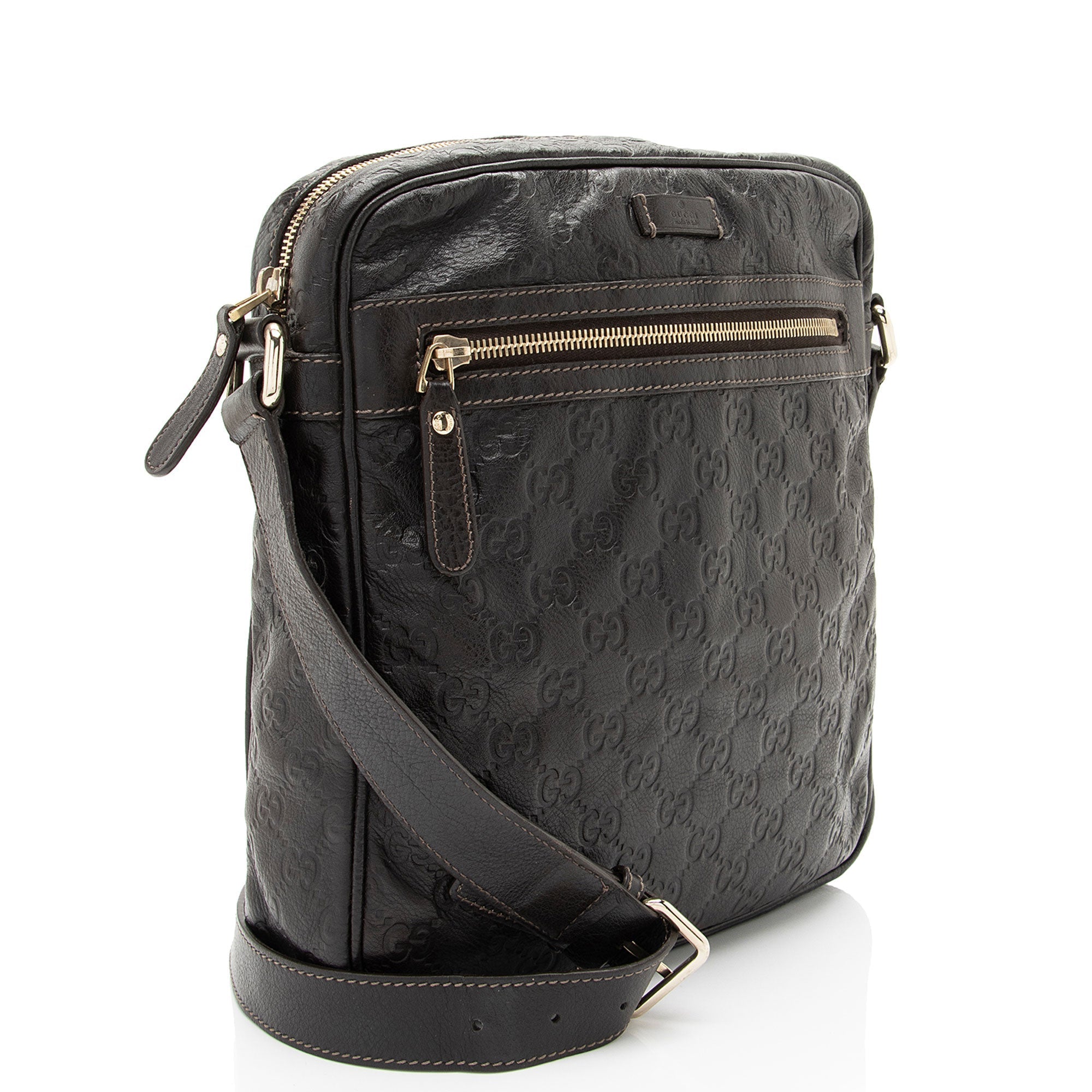 Gucci Guccissima Leather Medium Messenger (SHF-miYj5L)
