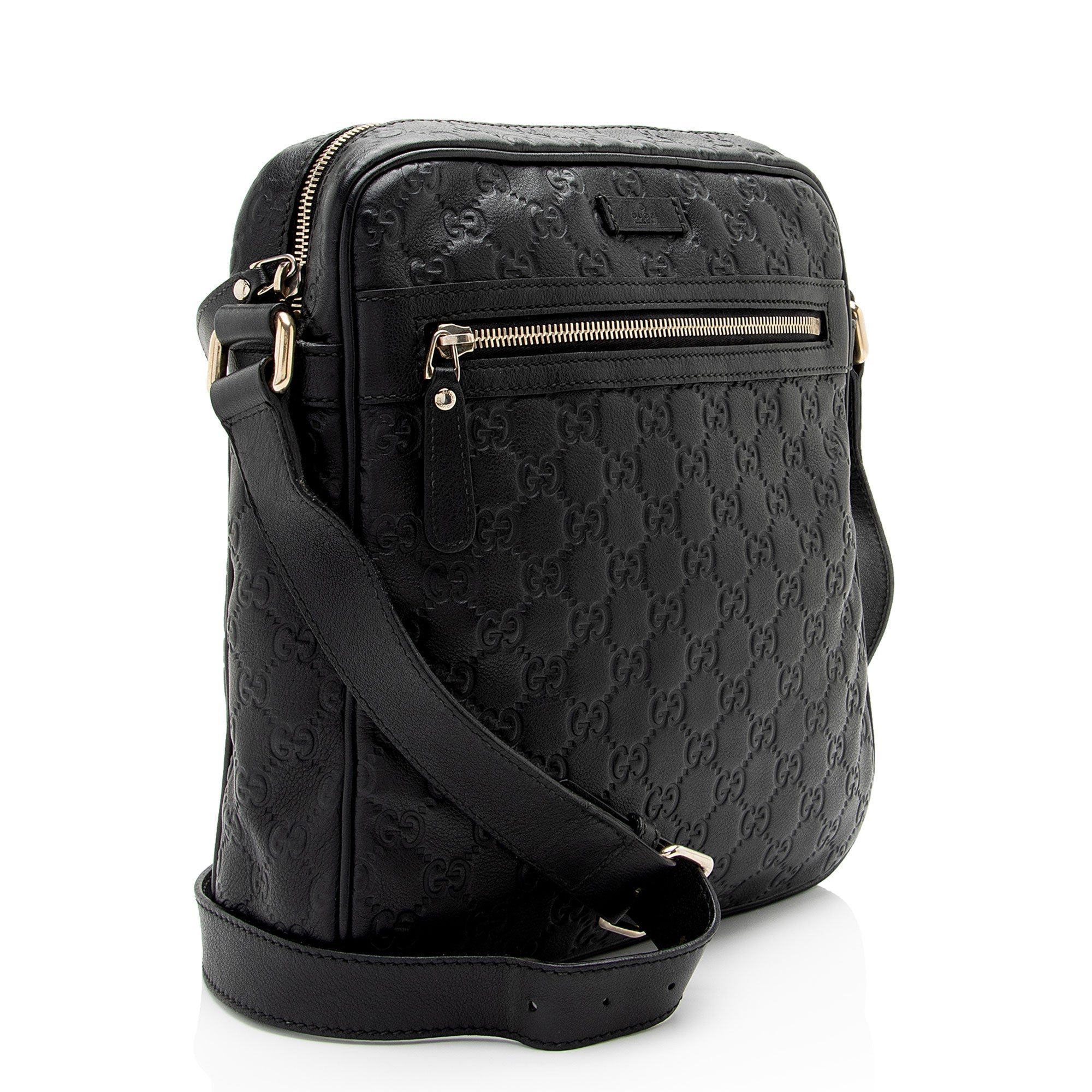 Gucci Guccissima Leather Messenger (SHF-poP2VB)