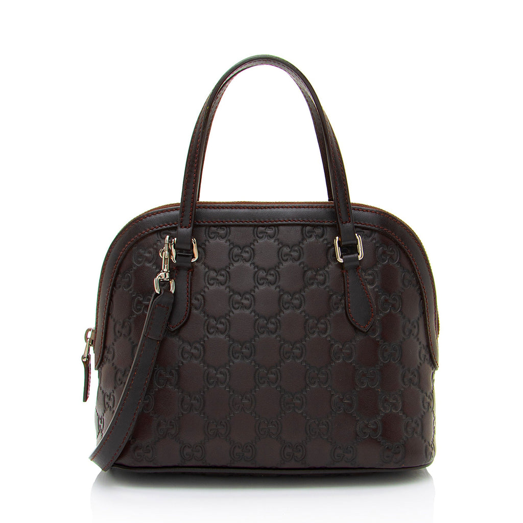 Gucci Guccissima Leather Dome Small Satchel