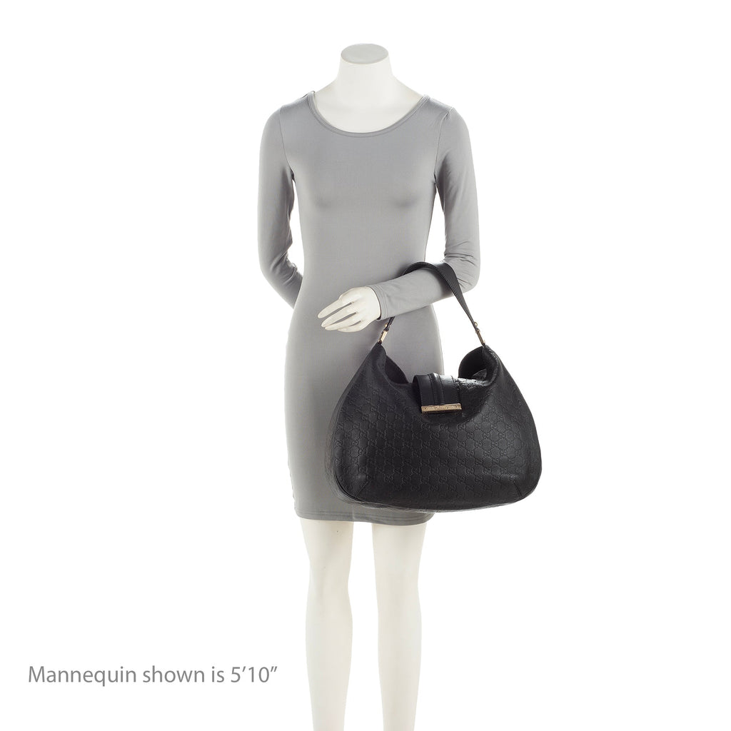 Gucci Guccissima Leather New Ladies Large Hobo (SHF-23392)