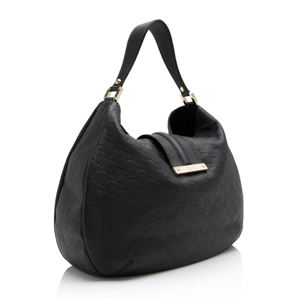 Gucci Guccissima Leather New Ladies Large Hobo (SHF-23392)