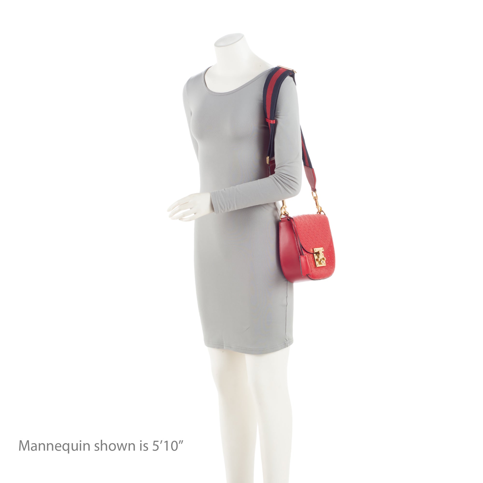 Gucci Guccissima Leather Padlock Saddle Medium Shoulder Bag (SHF-hLwZmE)