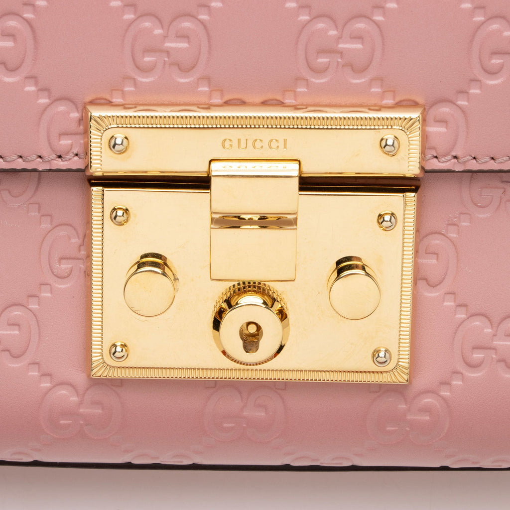 Gucci Guccissima Leather Padlock Small Shoulder Bag