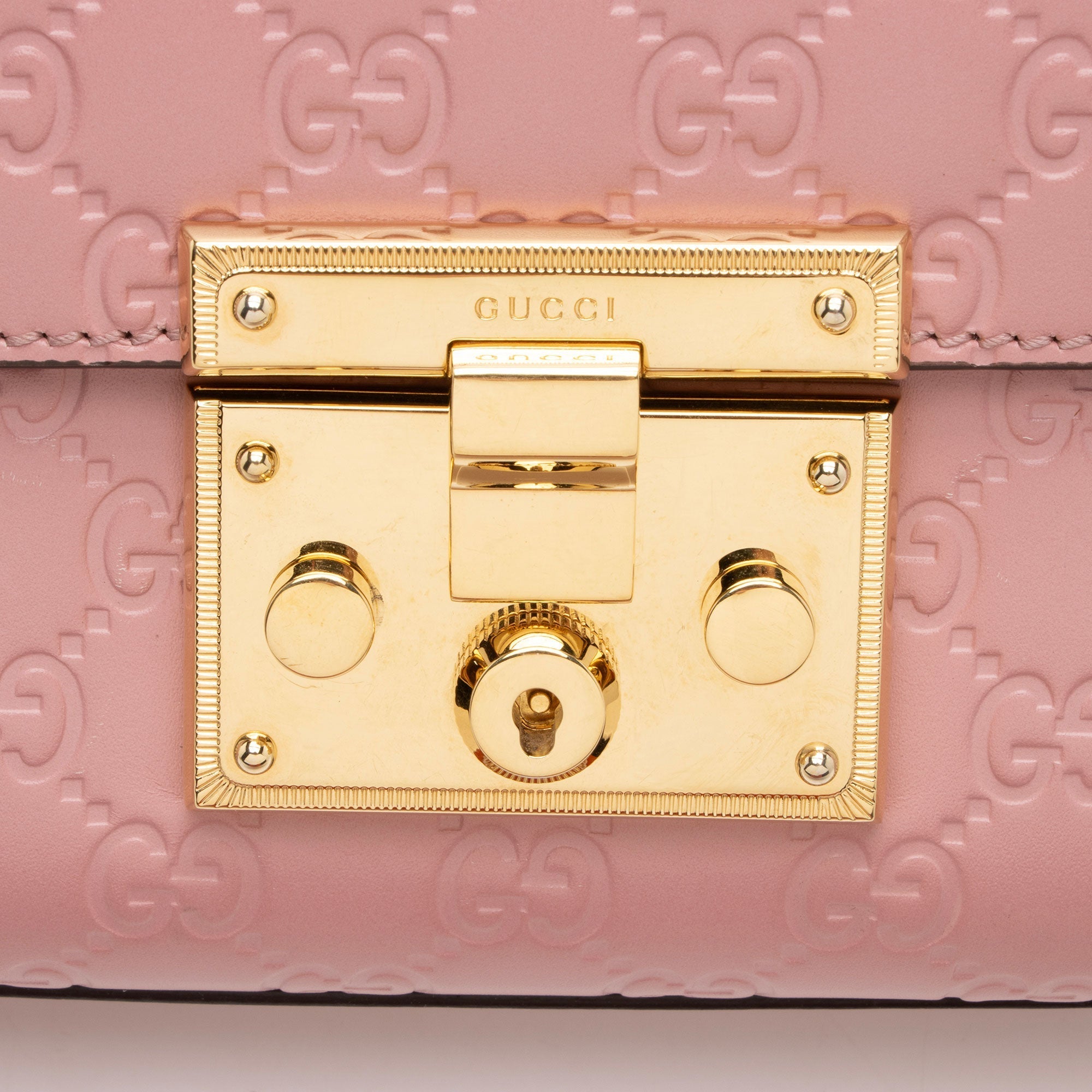 Gucci Guccissima Leather Padlock Small Shoulder Bag