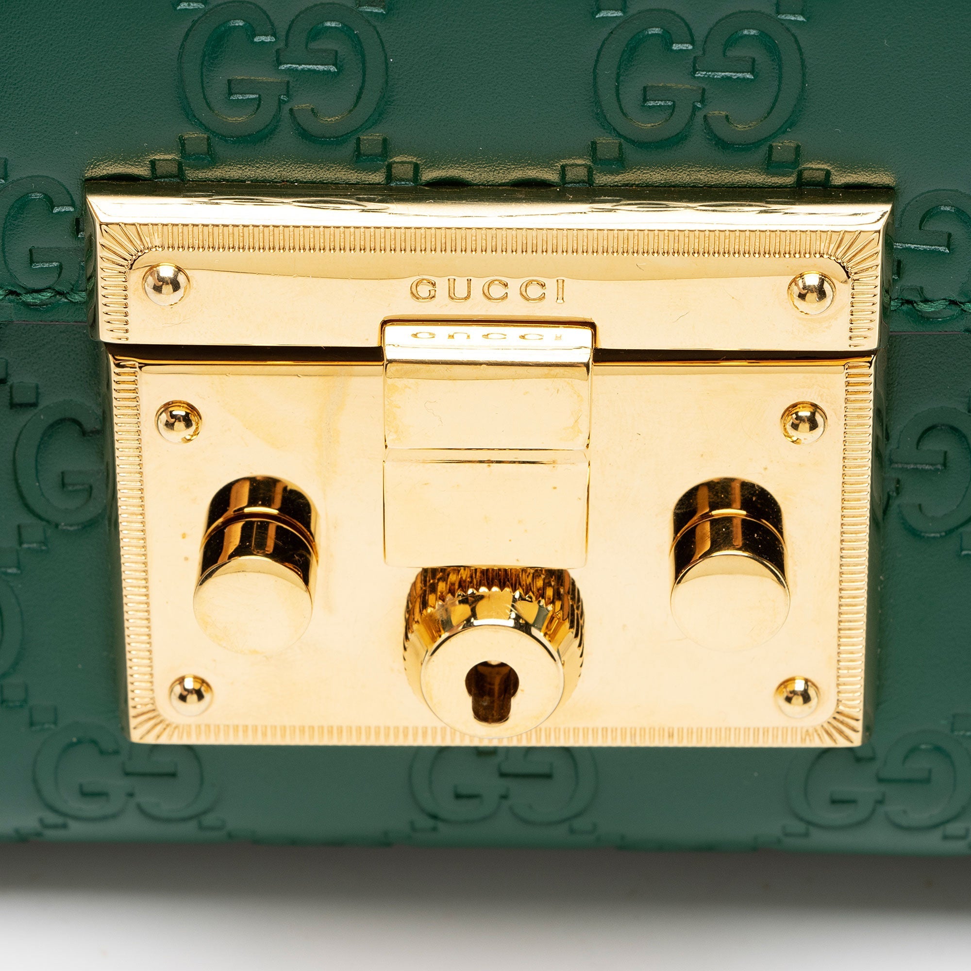 Gucci Guccissima Leather Padlock Small Shoulder Bag