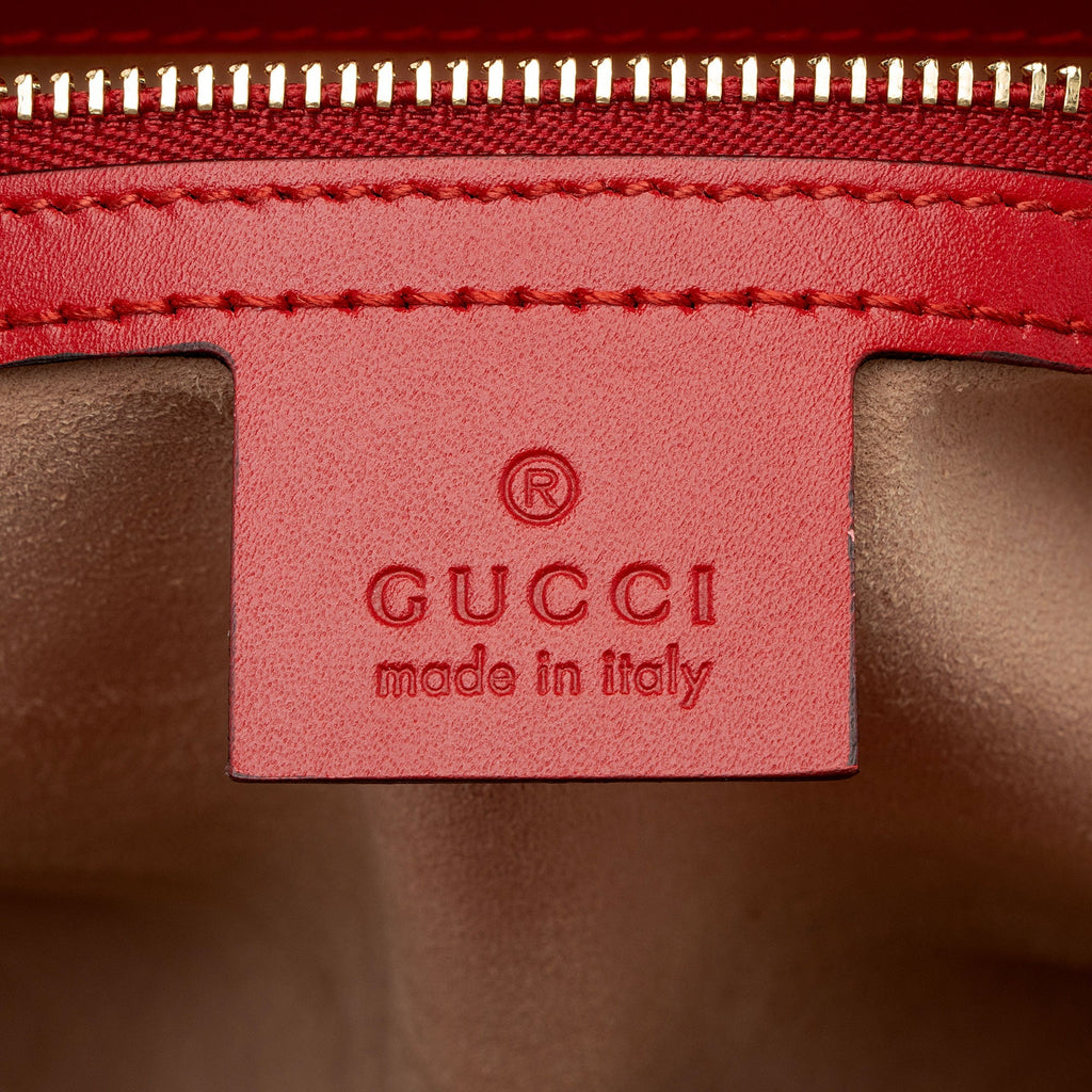 Gucci Guccissima Leather Padlock Small Top Handle