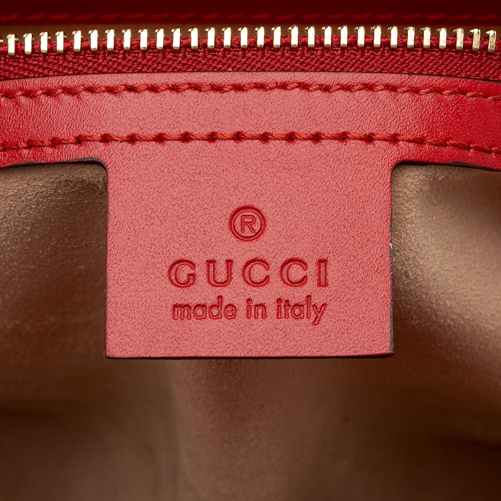 Gucci Guccissima Leather Padlock Small Top Handle