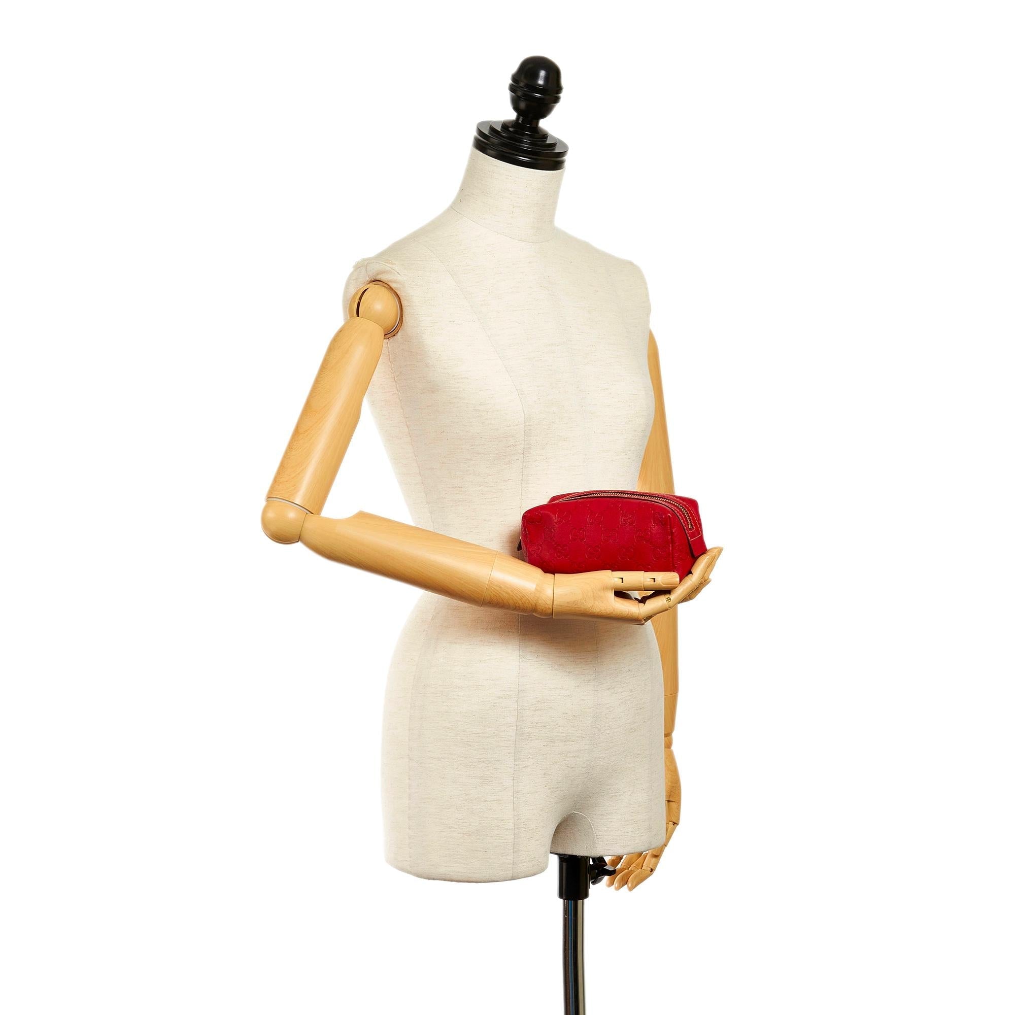Gucci Guccissima Leather Pouch (SHG-30903)