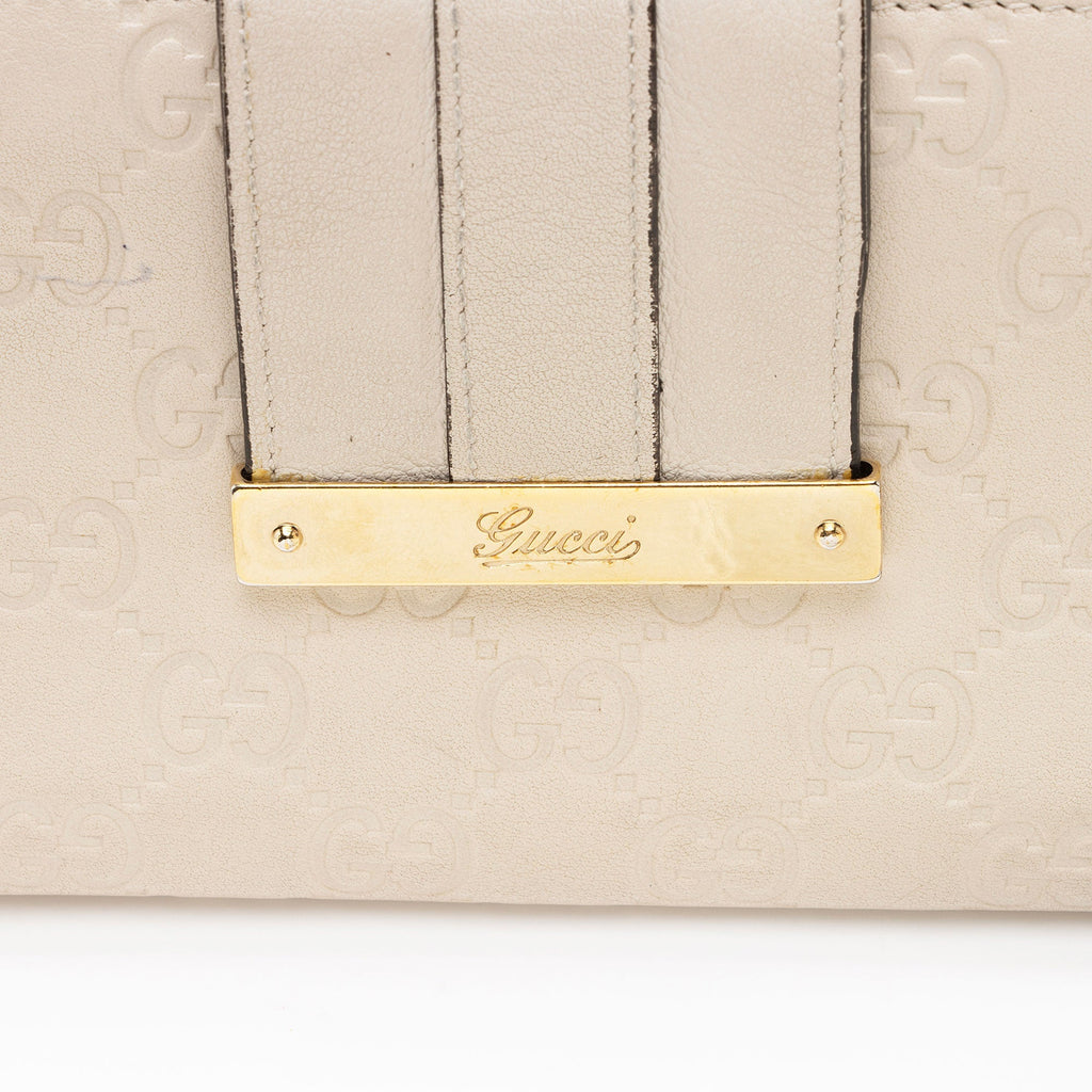 Gucci Guccissima Leather Script Wallet