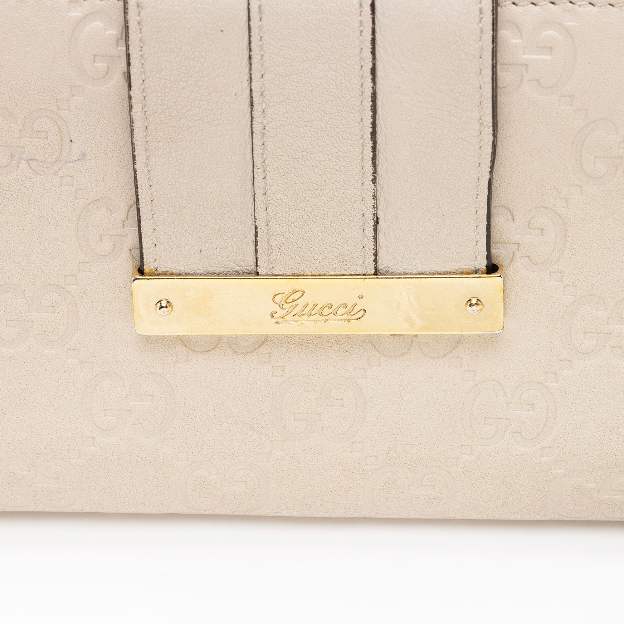 Gucci Guccissima Leather Script Wallet