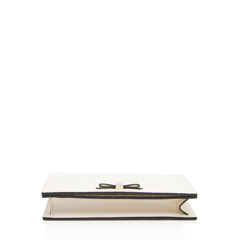 Gucci Guccissima Leather Signature Bow Mini Wallet on Chain