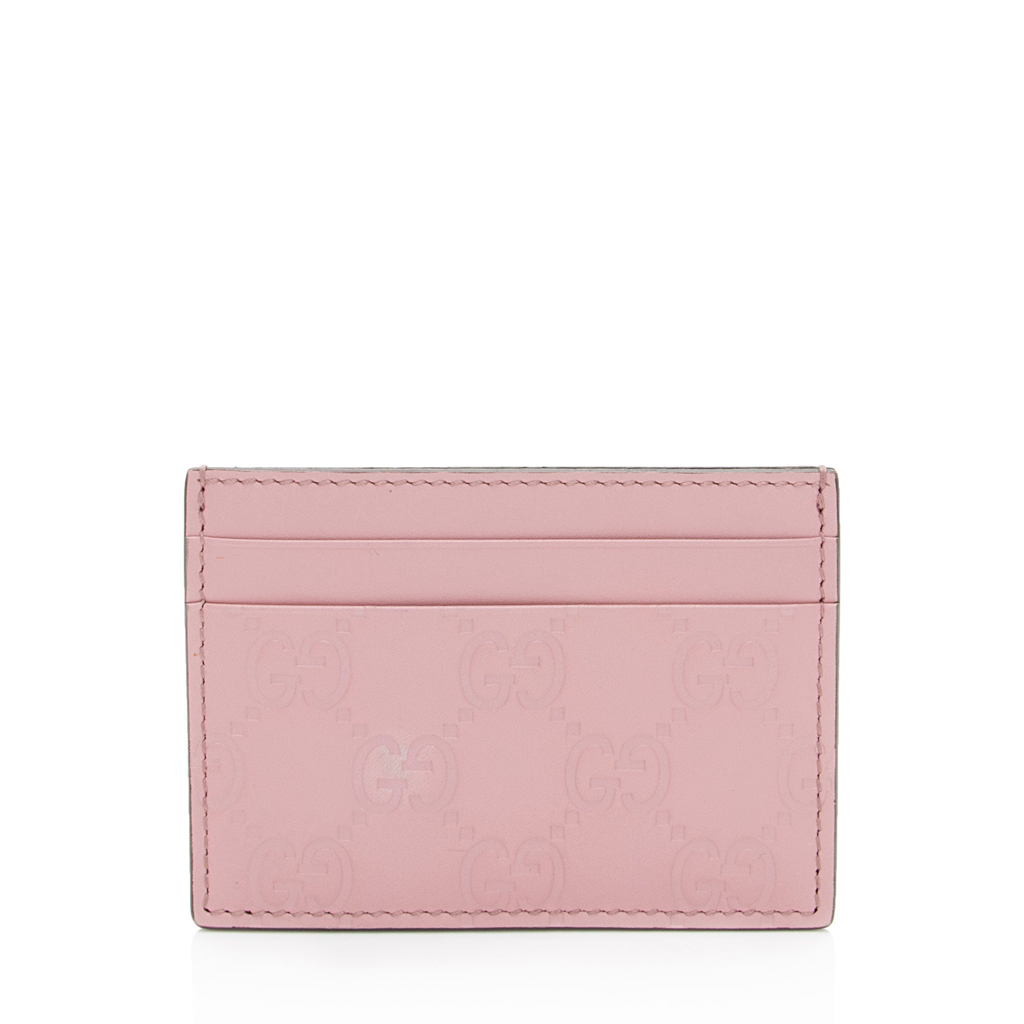Gucci Guccissima Leather Signature Card Case