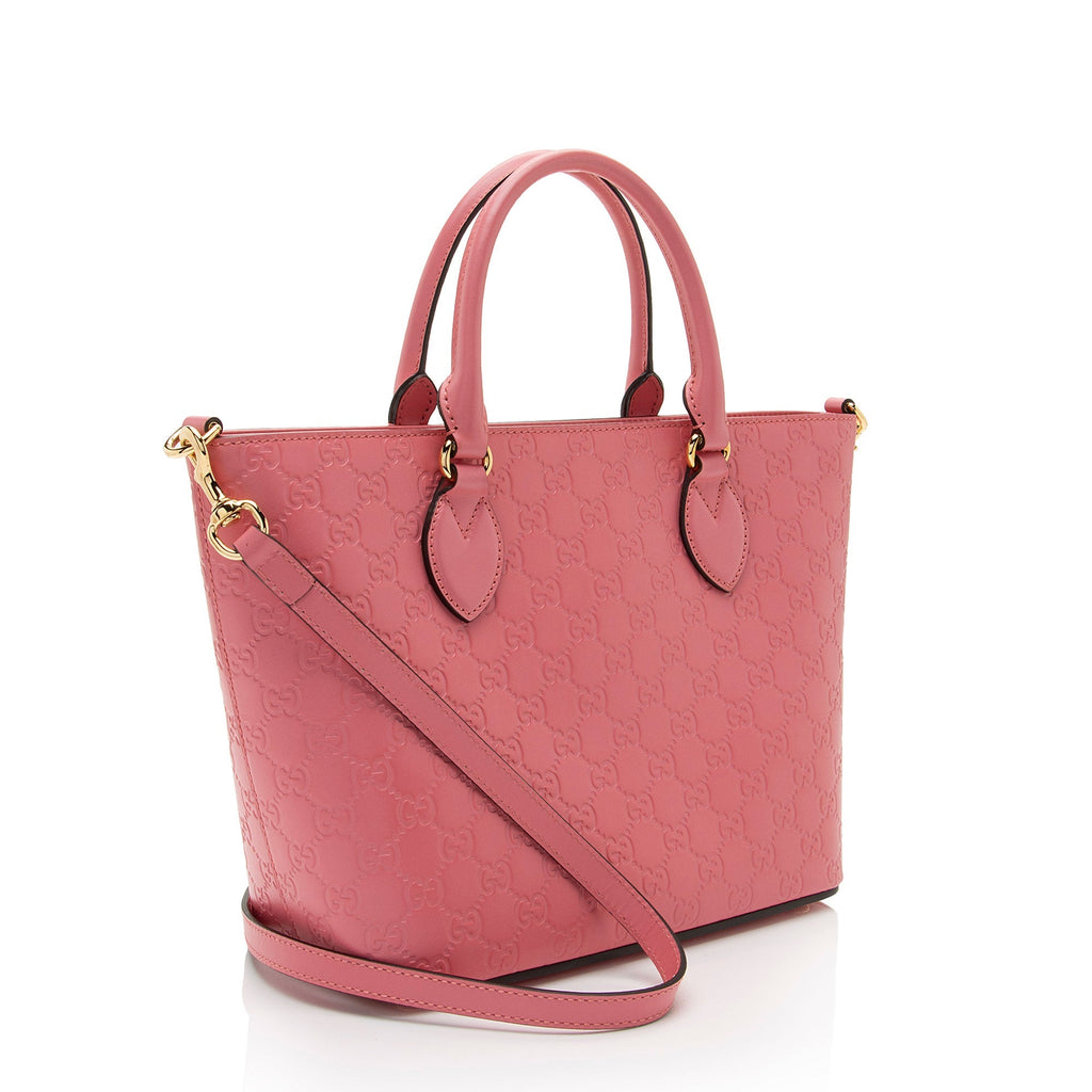 Gucci Guccissima Leather Signature Medium Tote (SHF-CtnUIT)
