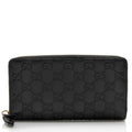 Gucci Guccissima Leather Signature Zip Around Wallet (SHF-21971)