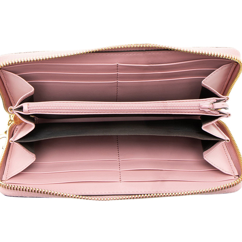 Gucci Guccissima Leather Signature Zip Around Wallet