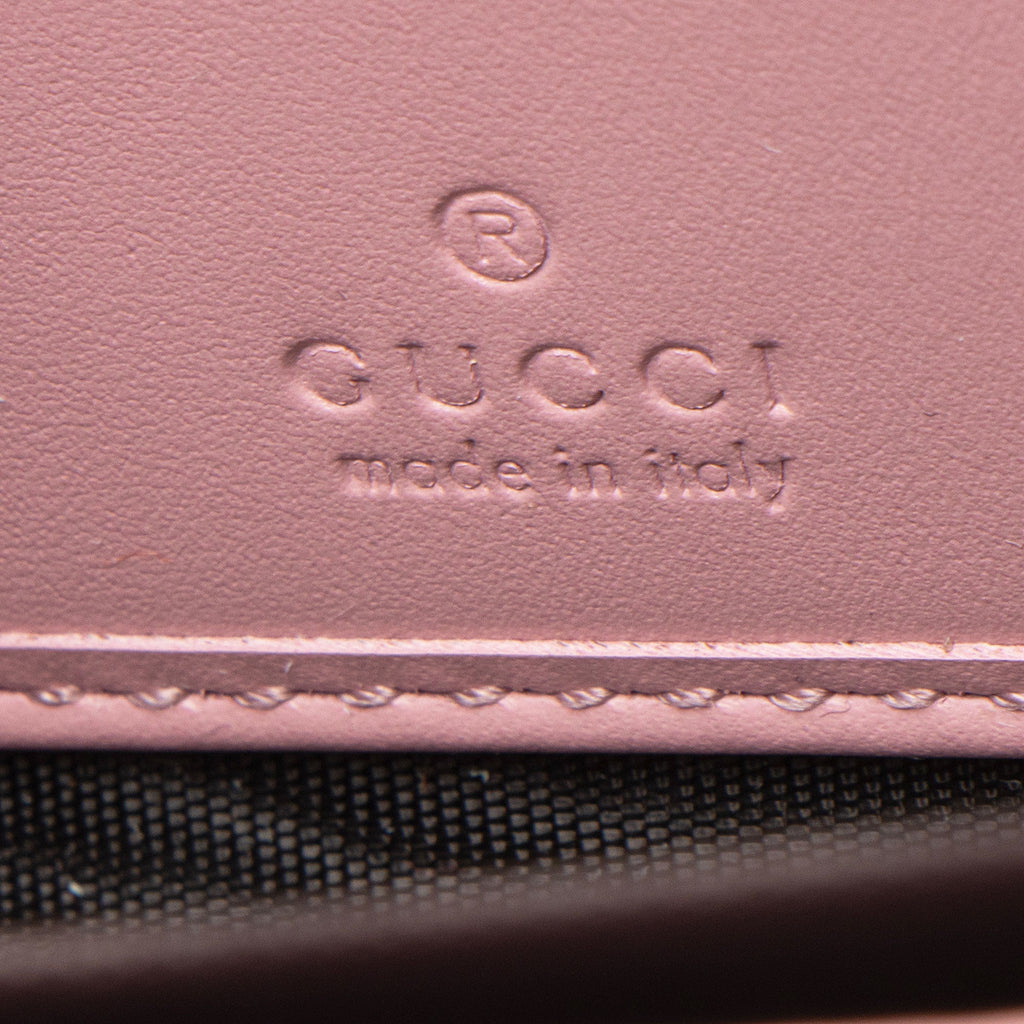 Gucci Guccissima Leather Signature Zip Around Wallet