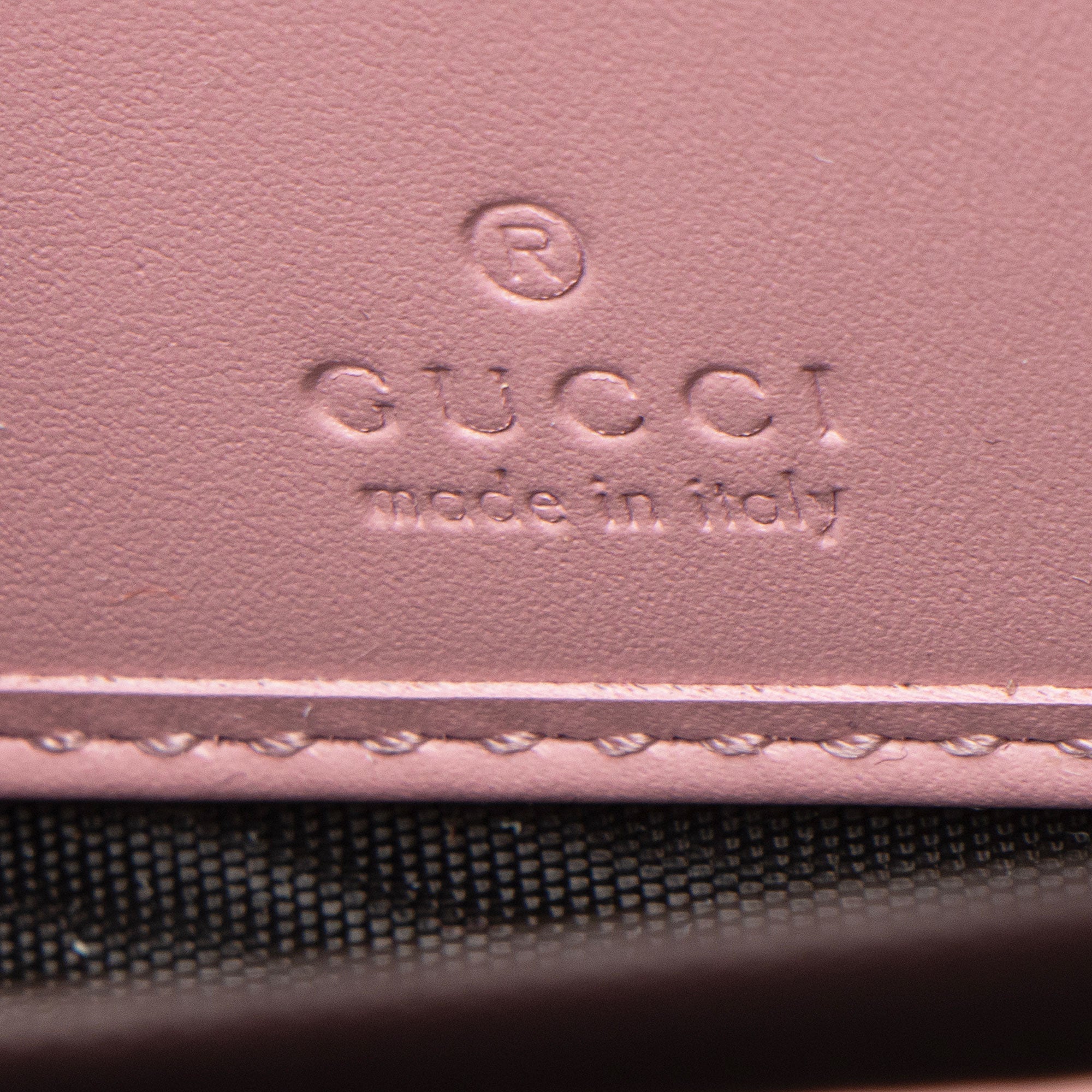 Gucci Guccissima Leather Signature Zip Around Wallet