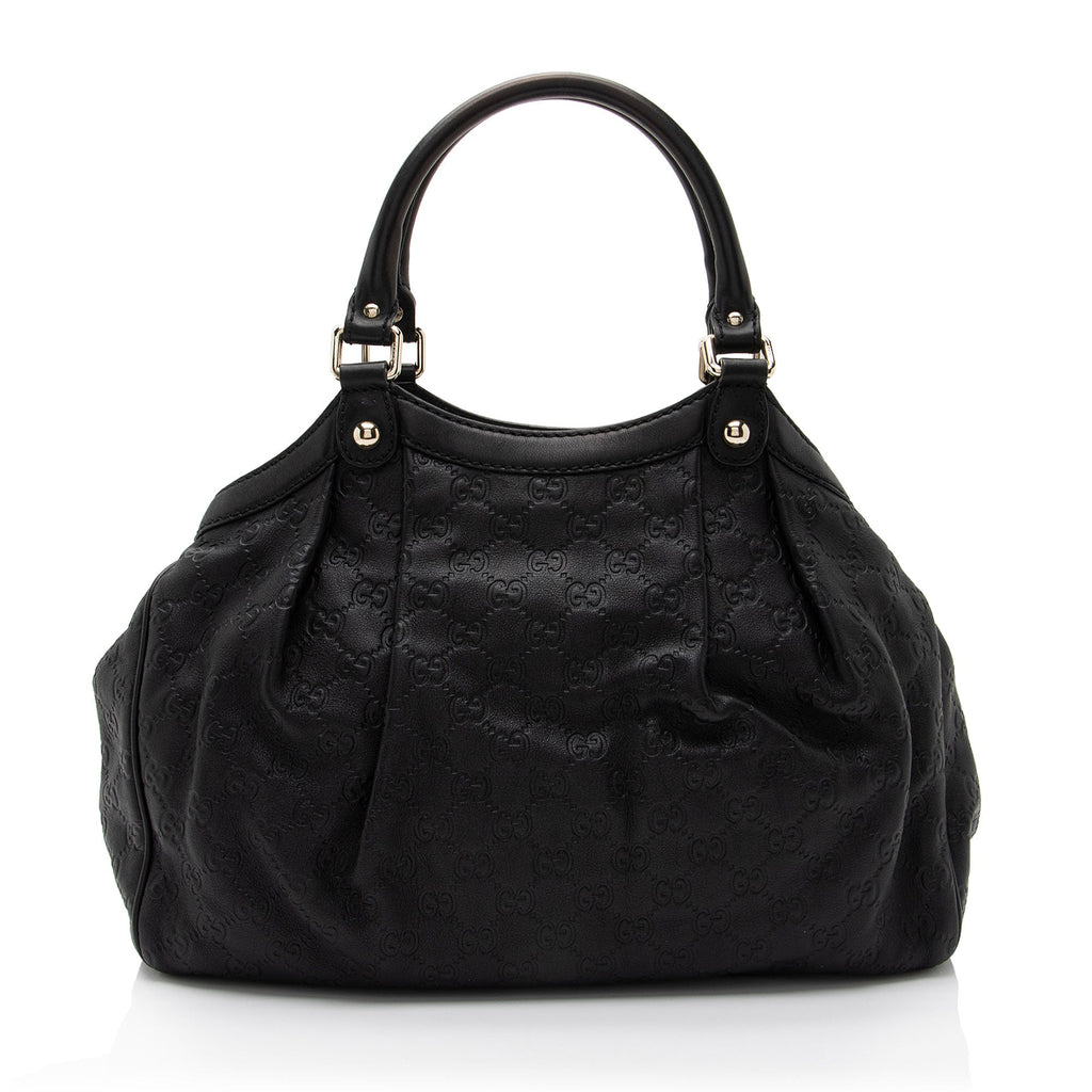 Gucci Guccissima Leather Sukey Medium Tote (SHF-G9D42y)