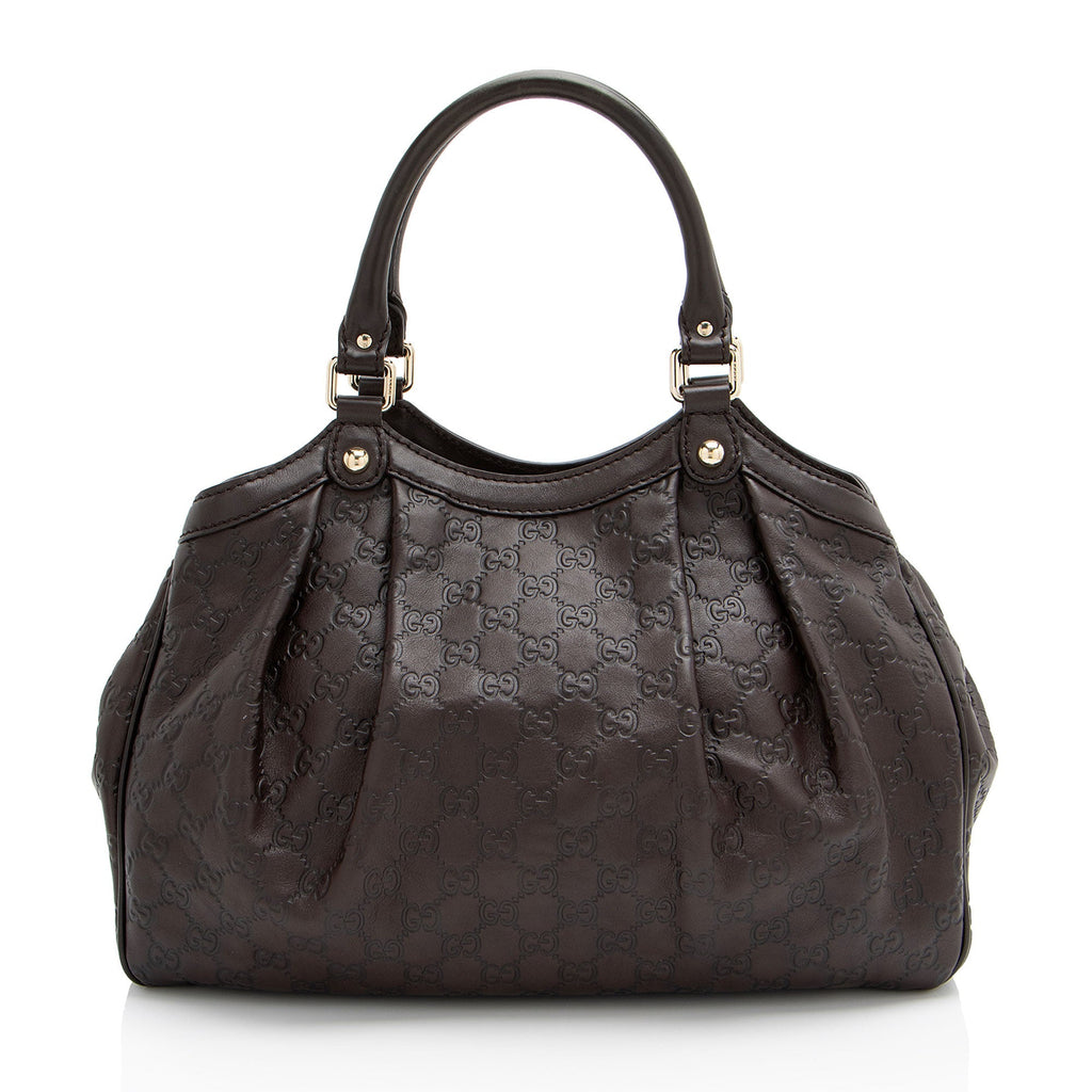 Gucci Guccissima Leather Sukey Medium Tote (SHF-IQNDES)