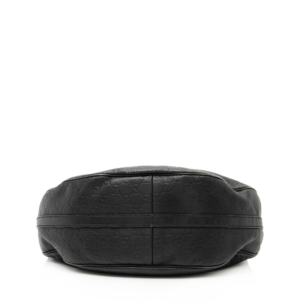 Gucci Guccissima Leather Twins Medium Hobo (SHF-23161)