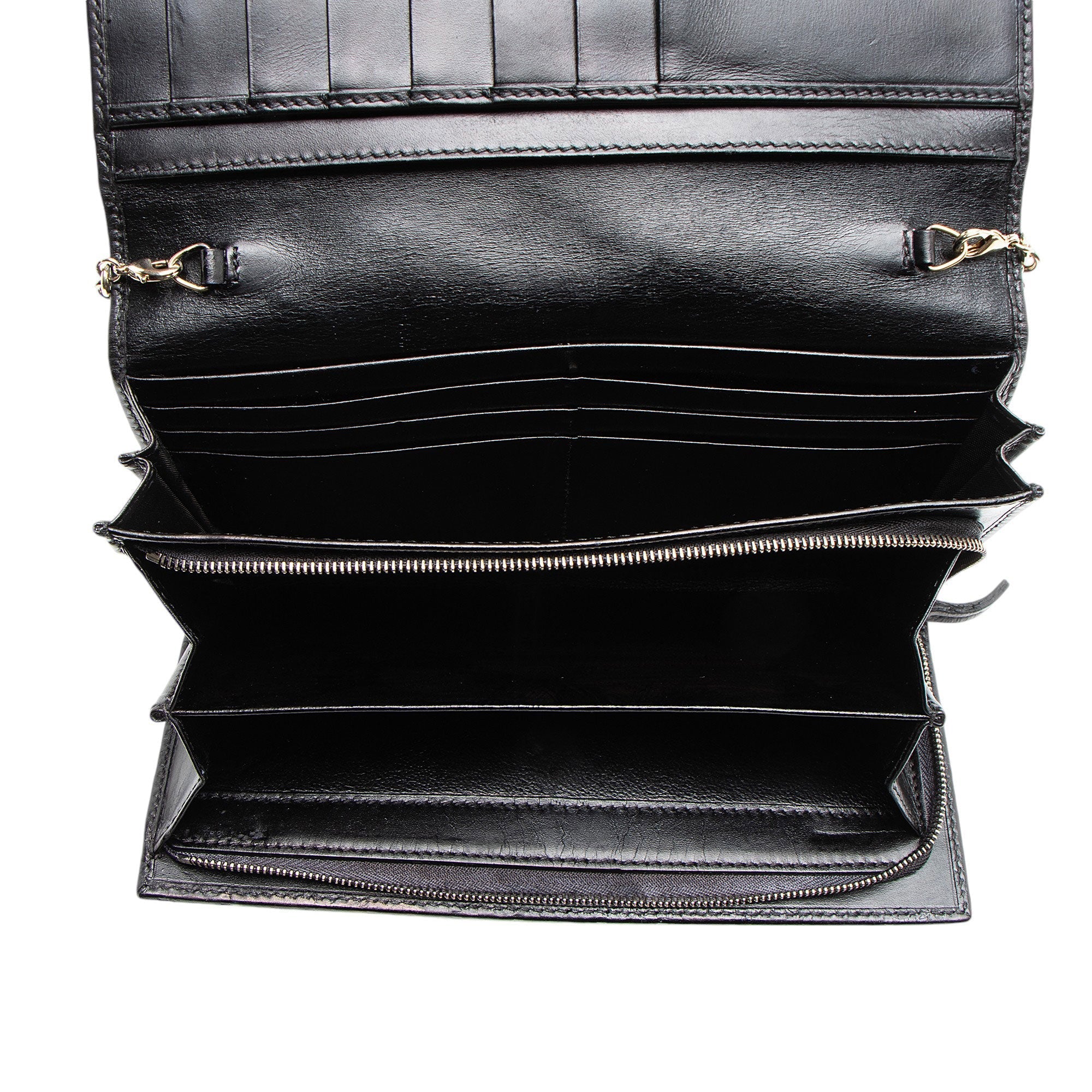 Gucci Guccissima Leather Wallet on Chain Bag (SHF-7tUszV)