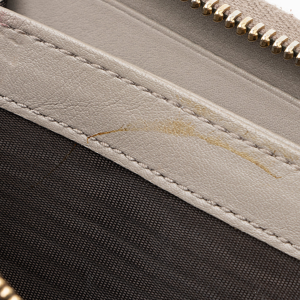 Gucci Guccissima Leather Zip Around Wallet - FINAL SALE (SHF-18997)