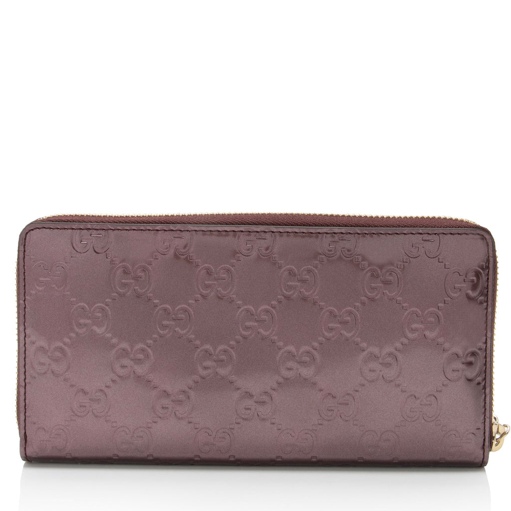Gucci Guccissima Leather Zip Around Wallet