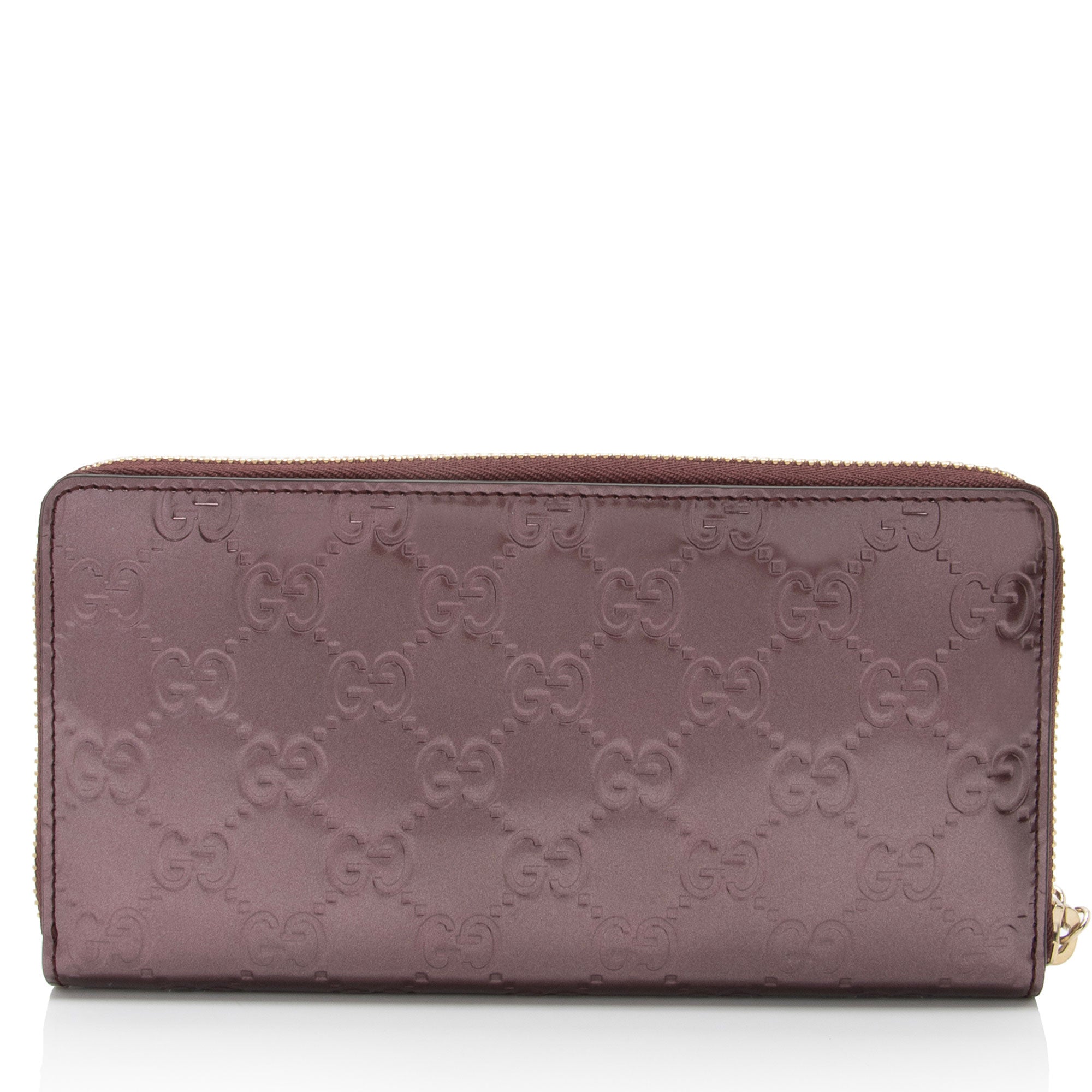 Gucci Guccissima Leather Zip Around Wallet