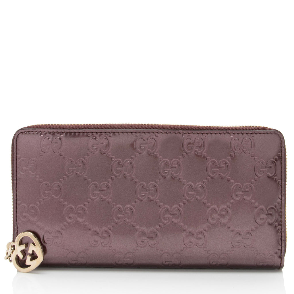 Gucci Guccissima Leather Zip Around Wallet