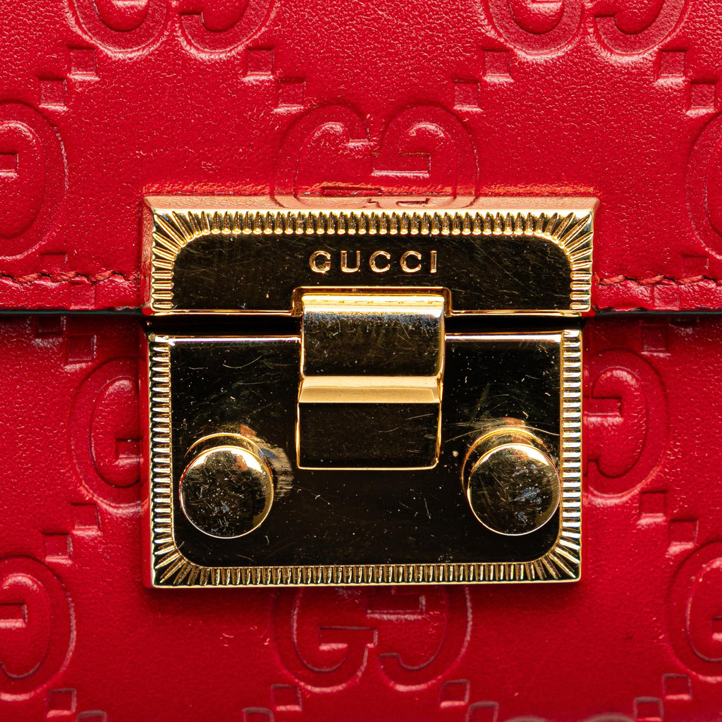 Gucci Guccissima Padlock Wallet On Chain
