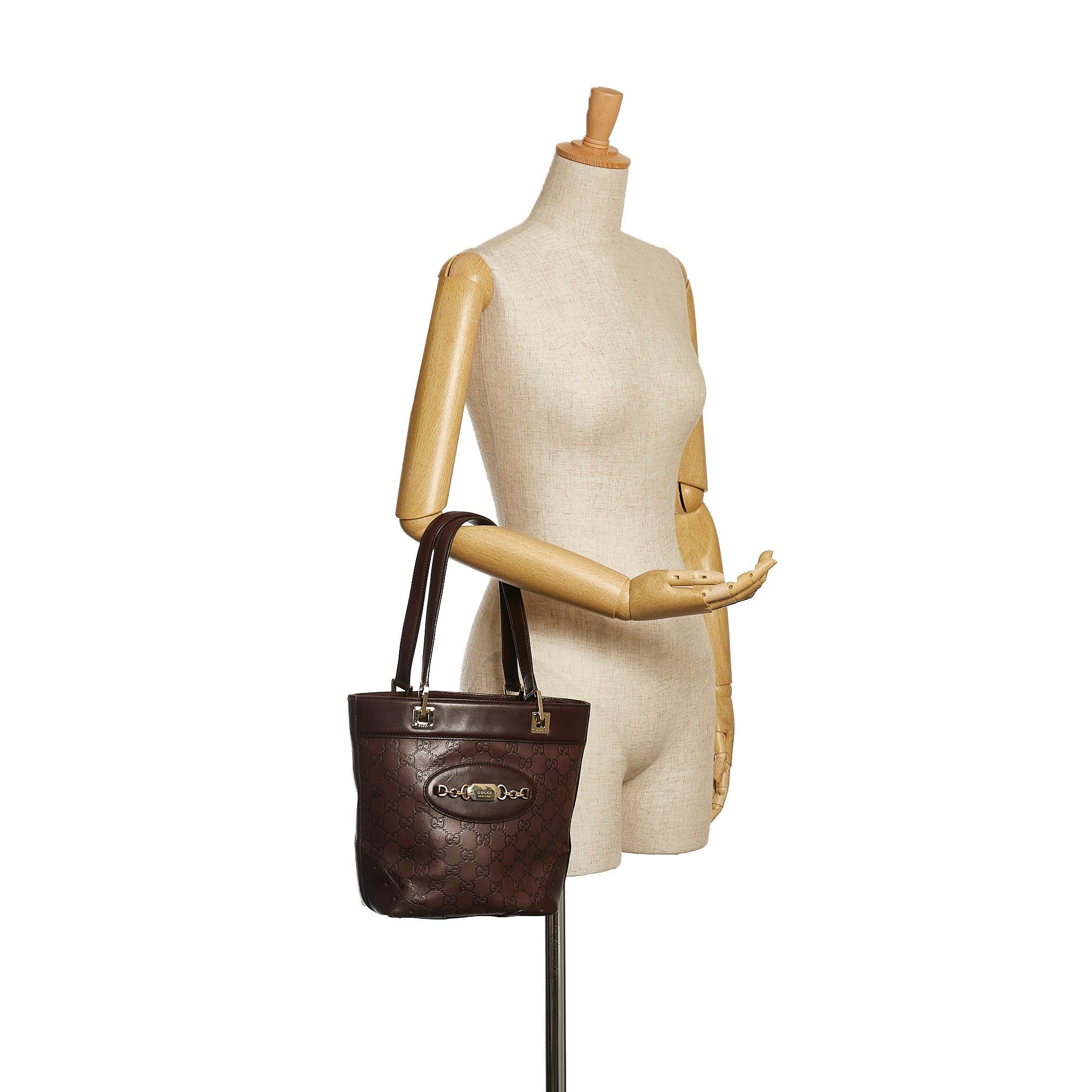 Gucci Guccissima Punch Leather Tote Bag (SHG-34930)