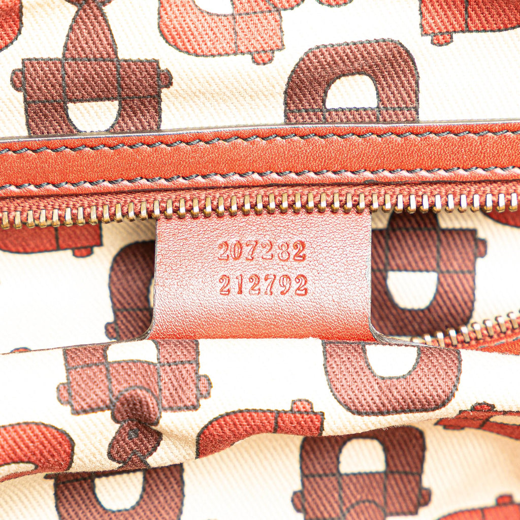 Gucci Guccissima Studded Babouska Satchel