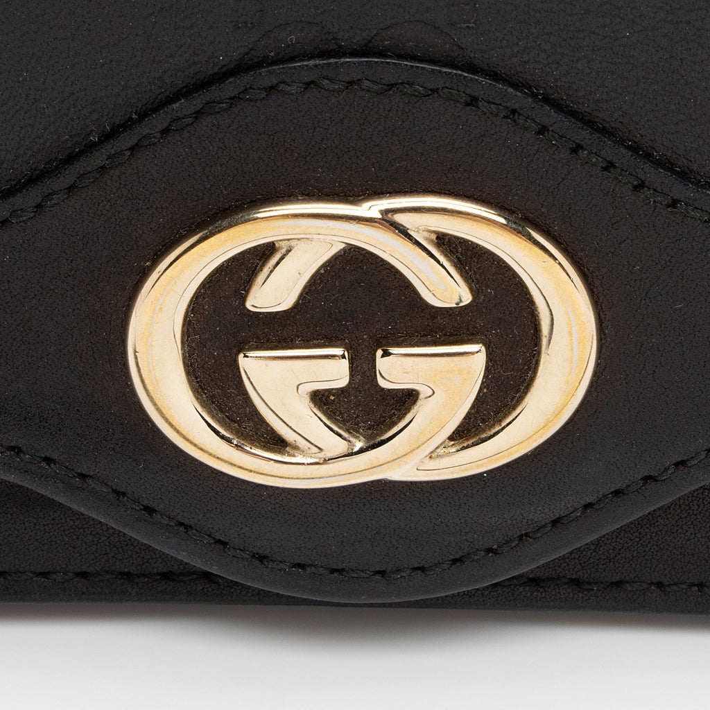 Gucci Guccissima Leather Interlocking G Card Case (SHF-g3aB9I)