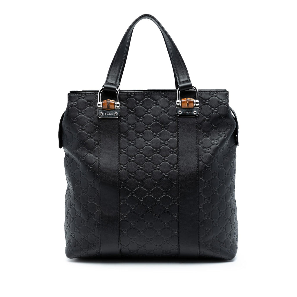 Gucci Guccissima TLBder Bamboo Bar Tote