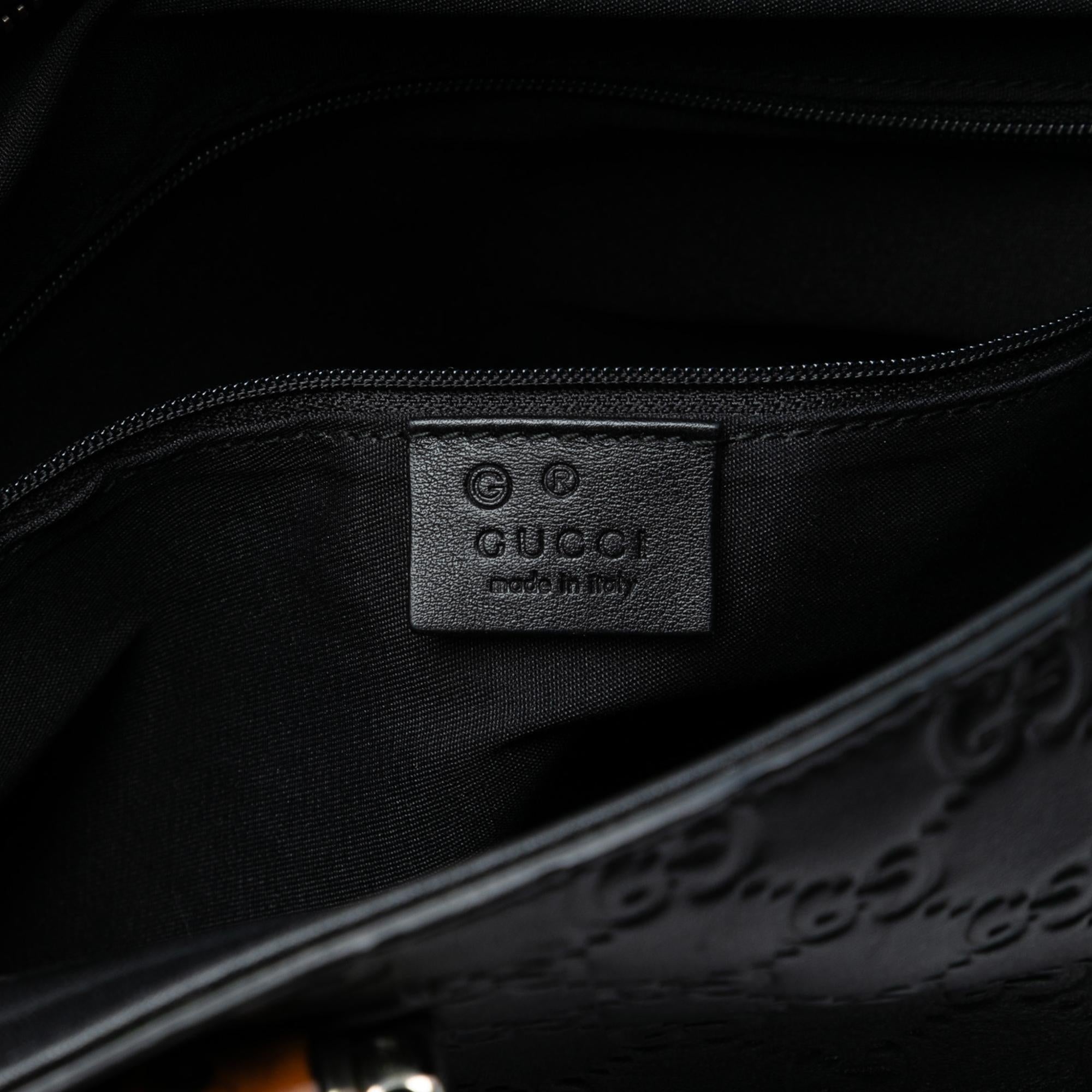 Gucci Guccissima TLBder Bamboo Bar Tote