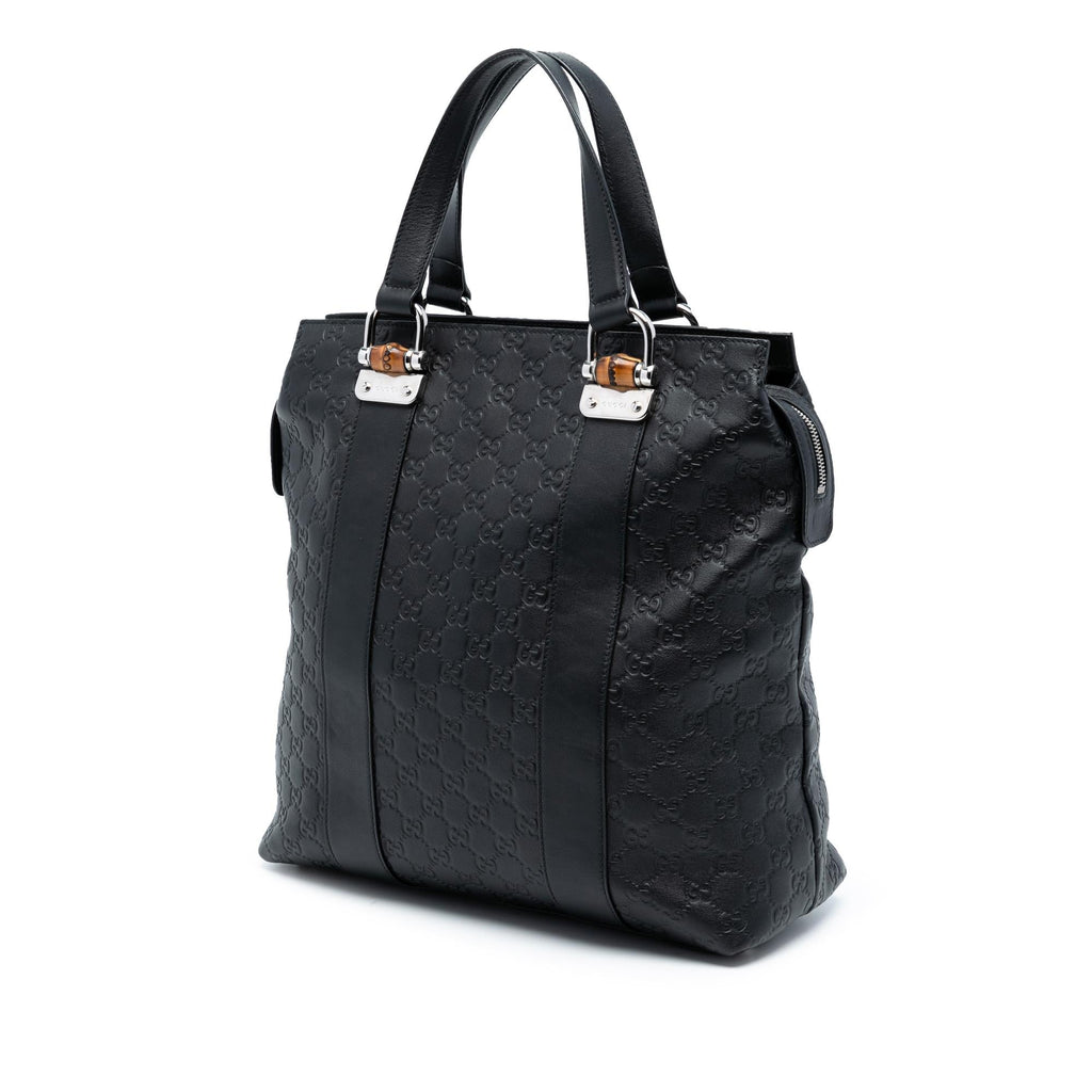 Gucci Guccissima TLBder Bamboo Bar Tote