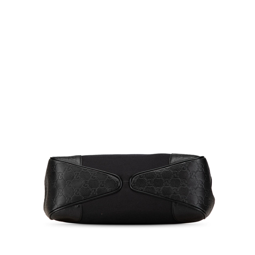 Gucci Guccissima Trimmed Canvas Colbert Shoulder Bag