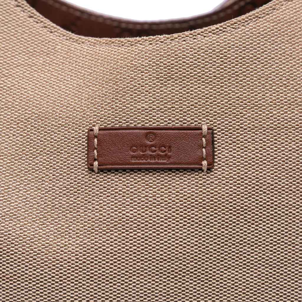 Gucci Guccissima Trimmed Canvas Colbert Shoulder Bag