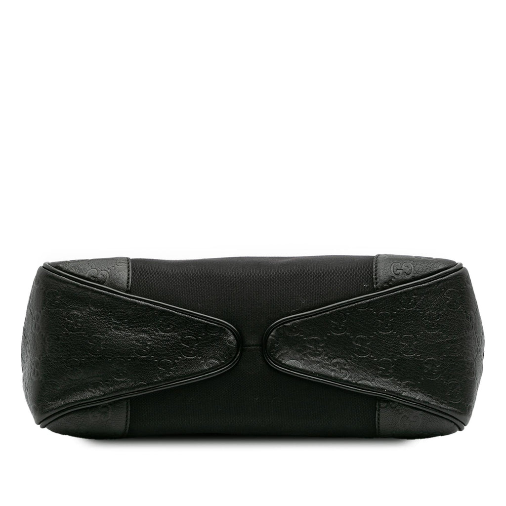 Gucci Guccissima Trimmed Canvas Colbert Shoulder Bag
