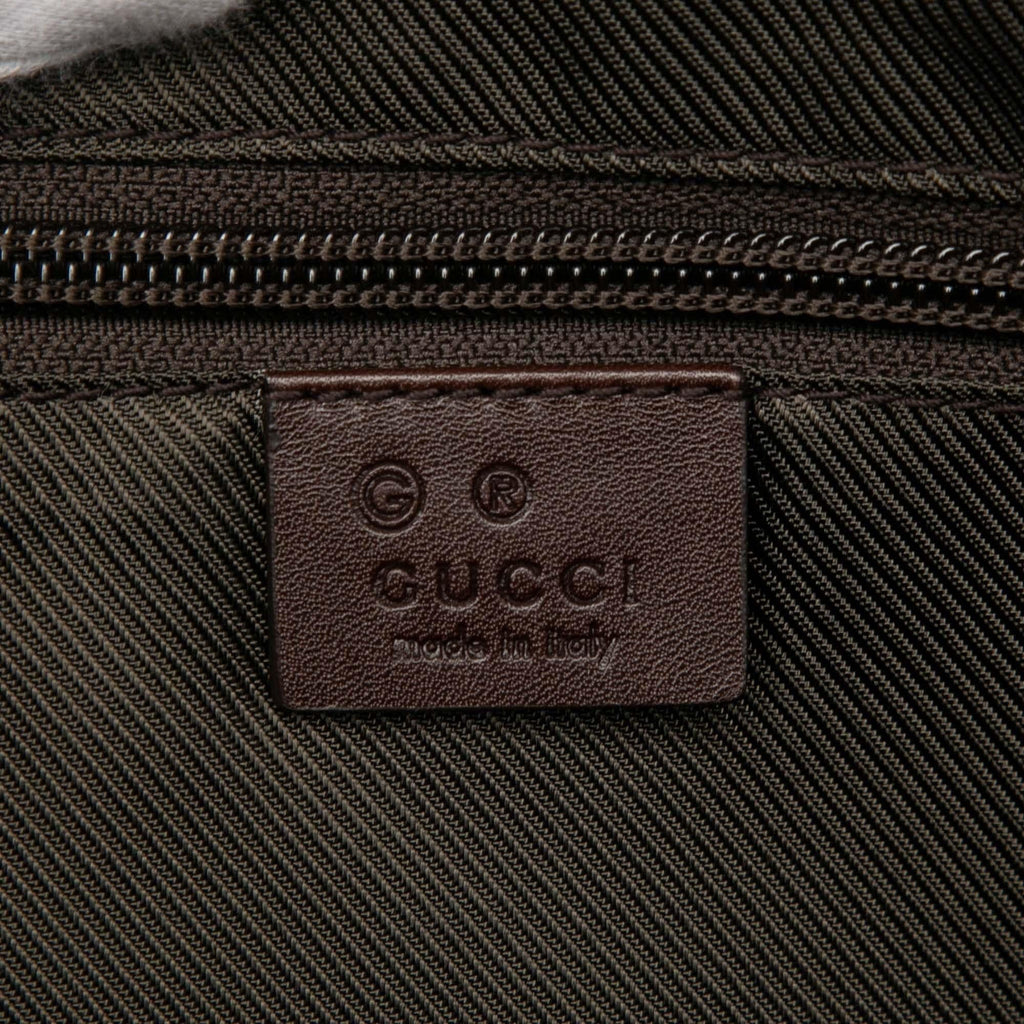 Gucci Guccissima Trimmed Canvas Crossbody