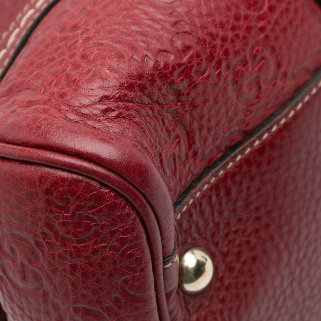 Gucci Guccissima Trimmed Leather Signoria Handbag