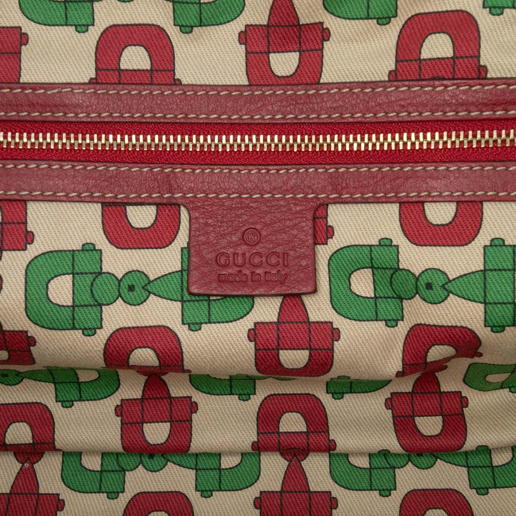 Gucci Guccissima Trimmed Leather Signoria Handbag