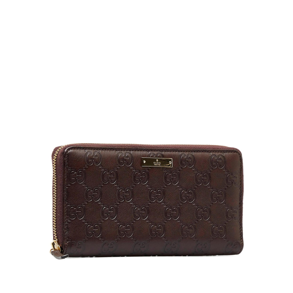 Gucci Guccissima Zip Around Long Wallet (SHG-jqu9u9)