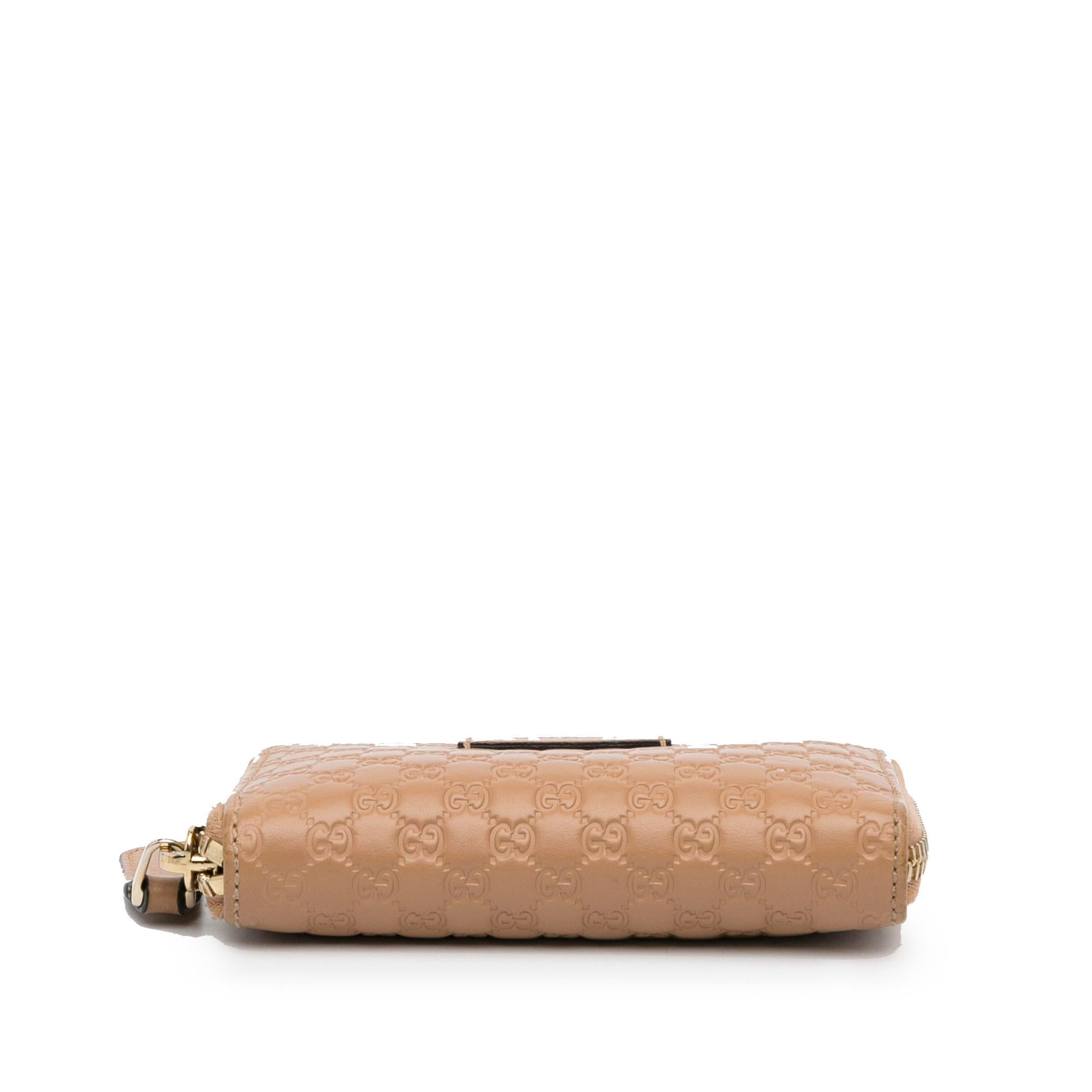 Gucci Guccissima Zip Around Small Wallet (SHG-ULverH)