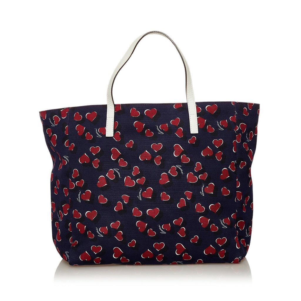 Gucci Heartbeat Canvas Tote Bag (SHG-28379)